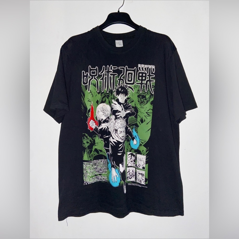 Jujutsu Kaisen Anime Tee XL 1/1 Bootleg Rare Find UNI Oversized Manga JP​​